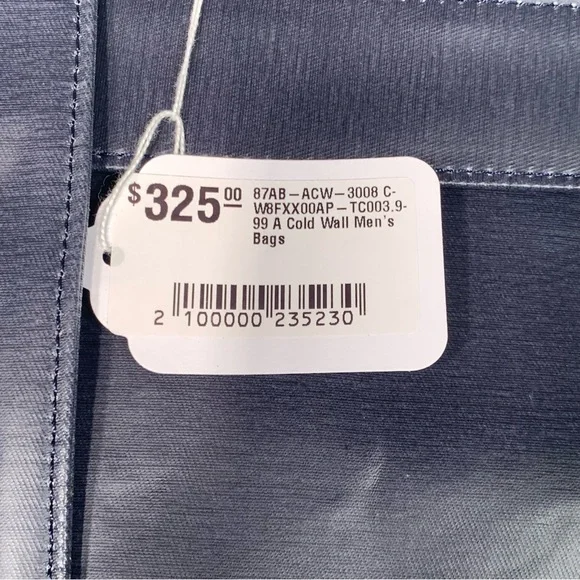 A-Cold-Wall* Men's Utility Crossbody Leather Bag | OS | Navy NEW!! - Picture 2 of 10